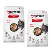 Ontario Cat Sterilised - ovca 2 x 6,5 kg