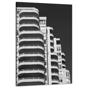 shumee Platno z vzorcem Arhitektura Stavba Balkon 60x90