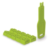 LINDY 47894 RJ45 Port Blocker ključ i 10 kom zapušač svijetlo zelena