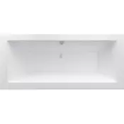 Mexen Cube pravokotna kad 160 x 70 cm, bela - 55051607000