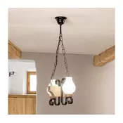 Brilagi - Luster na lancu QUEEN 2xE14/40W/230V hrast