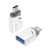 XO adapter USB priključak - Type-C, OTG, BIJELI XO-NB256B