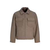 JACK & JONES Prehodna jakna pikčasto rjava