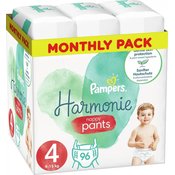 Pampers Pants Harmonie hlače pelene, Veličina 4, 9–15 kg, 96 komada