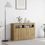 vidaXL vidaXL Stranska omara Umetni hrast Inženirski les 116 x 30 x 75 cm, (22094620)