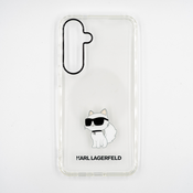 Originalen Ovitek Karl Lagerfeld za Samsung Galaxy S24+  IML Choupette  - Prozorna