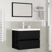 vidaXL Komplet pohištva za kopalnico 3 pcs artisan hrast