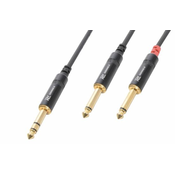 Pd CONNEX KABELJ CX76-1 Cable 6.3 Stereo- 2x6.3 Mono 1,5m