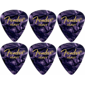 Fender 351 Shape Premium Pick Heavy Purple Moto 6 Pack