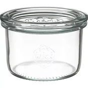Weck Kozarec za vlaganje s steklenim pokrovom 150 ml, komplet 4 kosov, stožčast