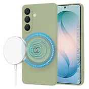 Silikonski ovitek Techsuit SoftFlex MagSafe za Samsung Galaxy S26 Plus - matcha