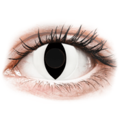CRAZY LENS - Cat Eye White - jednodnevne lece bez dioptrije