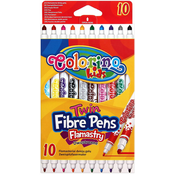 Dvostruki flomasteri Colorino Kids - 10 boja
