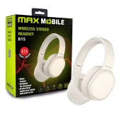 MAXMOBILE SLUŠALICE BLUETOOTH B15 HEADSET stereo Beige