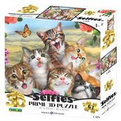 Prime 3D sestavljanka Cat Selfie 3D 63 kosov