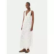 MICHAEL Michael Kors Poletna obleka MS683HIKR1 Bela Slim Fit