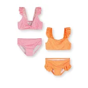 MINOTI Bikini oranžna/roza/bela