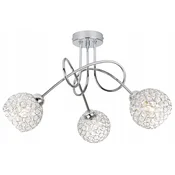 GH STROPNA SVETILKA VISEČI LESTENEC KRISTAL KROMIRANI LED