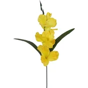 shumee Umetni cvet gladiole, rumen, 54 cm