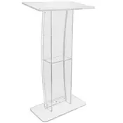 VEVOR Podij 119 cm visok akrilni podij 685x33x1198 cm bel