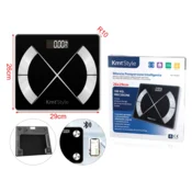 KMT Telesna vaga, Bluetooth, 180kg, Crna