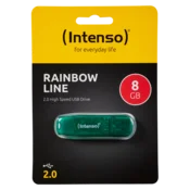 (Intenso) USB Flash drive 8GB Hi-Speed USB 2.0, Rainbow Line, ZELENI - USB2.0-8GB/Rainbow