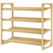 Homestar Čevljalnik 4-nadstropni 76x33x67 cm naravni