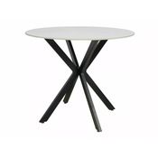 Miza Detroit 271 (Beli marmor) Beli marmor, 75cm, Keramika, Kovina