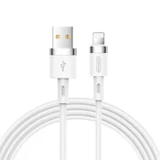 Joyroom podatkovni kabel USB-A/Lightning 2.4A 1.2m - bel