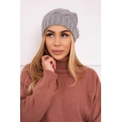 marka niezdefiniowana Cap with fleece Karolina K243 gray