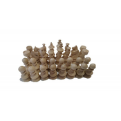 DIY novi set drvenih šahovskih figura bez boje nelakirani neobojeni ručni tokarski stroj, King is 9.2 cm natural