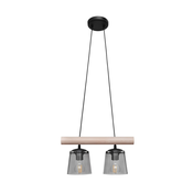 Luster na sajli WOODSTOCK 2xE27/60W/230V
