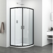 SANOTECHNIK polkrožna tuš kabina Elite R90B - 90x90x195 cm