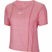 Nike W NK ICNCLSH SS CITY SLEEK, ženska tekaška majica, roza CU3032