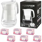 shumee Vrč s filtrom Aquaphor Onyx 2,8 l + 6 kartuš, bel