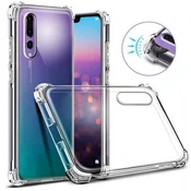 Silikonski ovitek ANTISHOCK za Huawei P40 Pro/Plus - prozoren