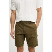 Napapijri Kratke hlače iz tkanine N-Deline NP0A4HOT Khaki Regular Fit
