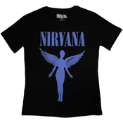 Nirvana Angelic Blue Mono Black L Ženske Majica