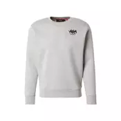 ALPHA INDUSTRIES Majica pegasto siva/črna