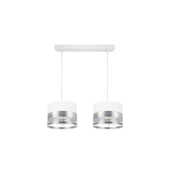 Luster na sajli MILO 2xE27/60W/230V srebran