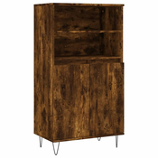 shumee Visoka omara dimljen hrast 60x36x110 cm inženirski les
