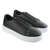 Mona Footwear Muške kožne patike, Crne