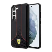 Maska Ferrari Samsung Galaxy S23 crni tvrdi perforirani maska 296 P (FEHCS23SPCSK)