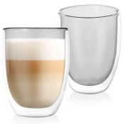 shumee Dvostenski termo kozarci za latte kavo DOUBLE 370 ml 2 kosa.