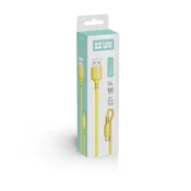 COLORWAY kabel, USB na Type-C (mekani silikon), 2,4 A, 1 m, žuti CW-CBUC043-Y
