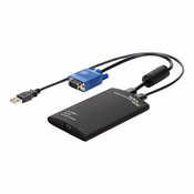 StarTech.com Crash Cart Adapter - 1920 x 1200 - Portable Laptop USB 2.0 to KVM Console (NOTECONS01) - KVM switch - 1 ports