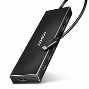 AXAGON hue-f7c vozlišče s 7 priključki usb-c 3.2 gen 1, ploščati mikro usb, 30 cm kabla usb-c