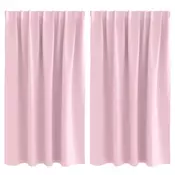 Zavjese za blackout s prstenovima 2 pcs Bebina roza