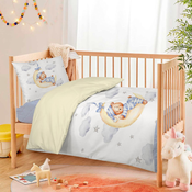 Svilanit otroška posteljnina Sleepy Bear, bombažna, 140x200 + 40x60 cm