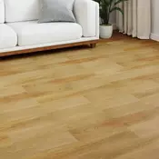 vidaXL Laminatne talne obloge 15 pcs Zlato rjava 101 x 20 x 0,8 cm